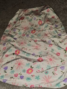 🟠SS🔹️okie dokie Pastel Floral Print Changing Pad Cover in Pink, Mint, Lavender